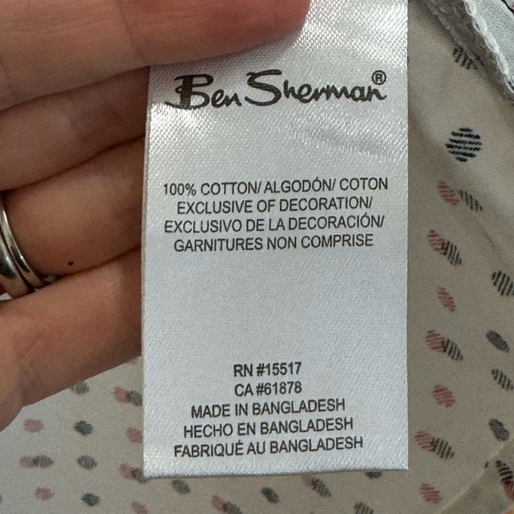 Ben Sherman Boys' Shirt, Long Sleeve Button Down Collared Shirt, Chest Pocket - Picture 4 of 9